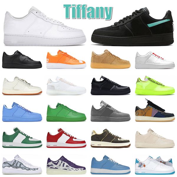 

classic 1 x tiffany low skate running shoes lows cut 1s trainers mens women triple white wheat cactus jack ow volt mca university blue sneak