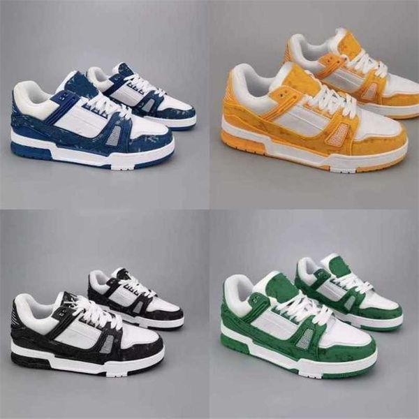 

designer men causal shoes fashion woman leather lace up platform sole sneakers white black mens womens luxury velvet suede 35-45 {category}