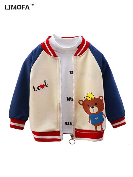 

hoodies sweatshirts ljmofa 1 6t spring kids jacket for boy coat autumn zipper baseball uniform cotton light outerwear baby toddle child clot, Black