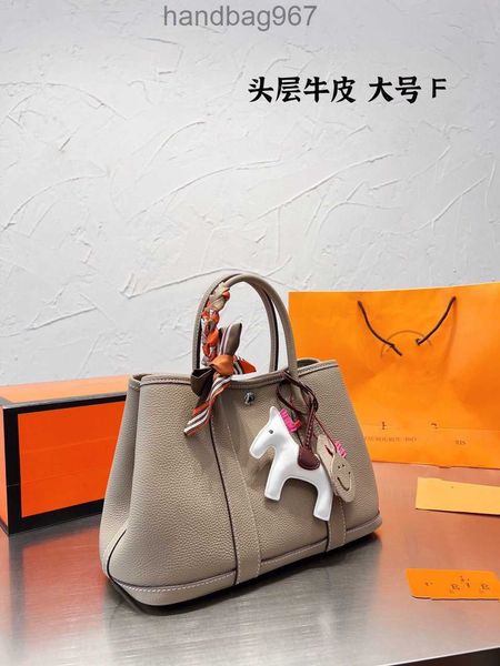 

handbags fashion shoulder bag hermee garden party classic tote hand lychee pattern bags 2023 designer purse h cow handbag pony nygs