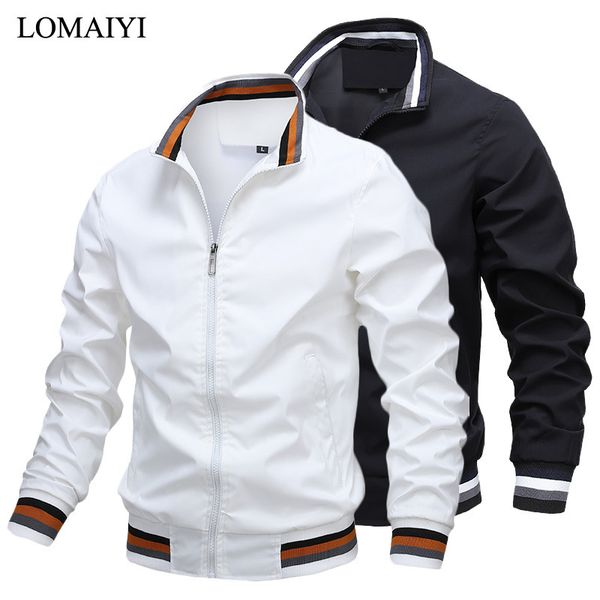 

mens jackets autumn jacket men spring striped coat over size male windbreaker white casual coats man bomber summer bm335 230222, Black;brown