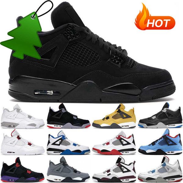 

basketball shoes men womens trainer black cat red thunder sail white oreo bred mens jumpman 4