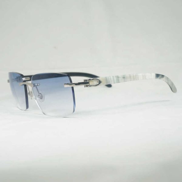

vintage natural horn sunglasses men wood rimless eyeglasses women accessorie metal frame square for club goggle senior eyewear eyeglasses su, White;black