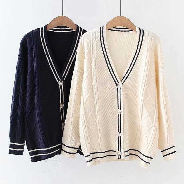 

autumn tay women star embroidered cardigan lor v-neck knitted sweater fashion warm swif t beige holiday 230222, White;black