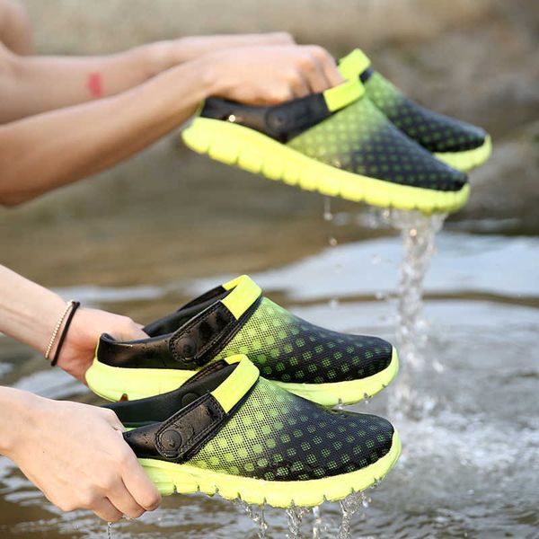 

sandals dudeli 2020 summer men sandals breathable lightweight casual shoes men comfortable swimming water shoes yl532 zapatos hombrej230221, Black