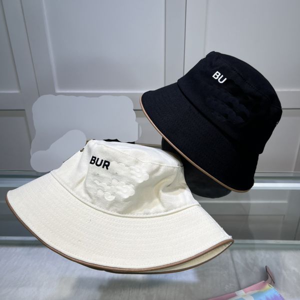 

designer bucket hat with logo for women luxury cotton wide brim hats letter bb summer hats 23ss, Blue;gray