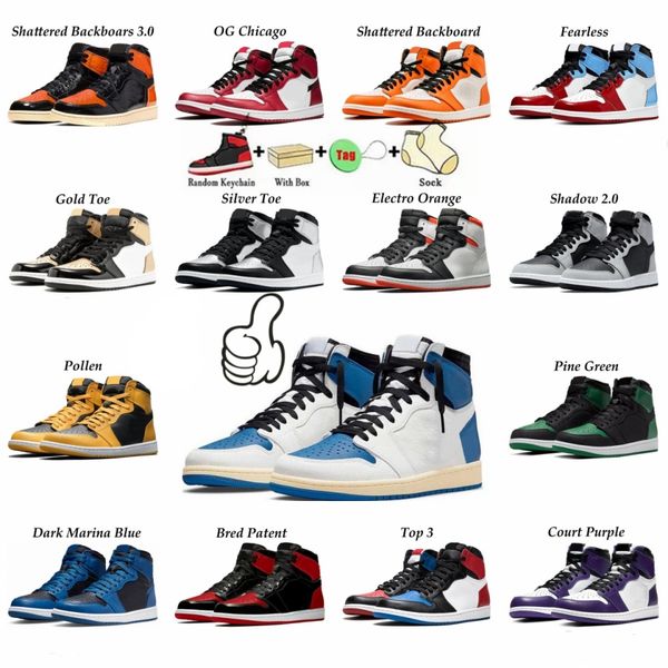 

shoes 2023 for 1s high 1 electro orange unc shadow 2.0 hyper royal chicago dark mocha game royals mens sports sneakers designer