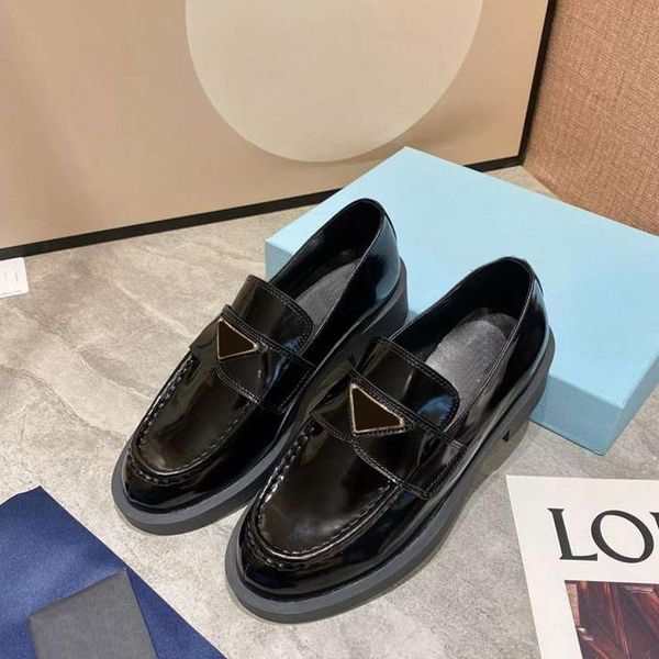 

with box prad women casual shoes loafers chocolate glossed-leather flat loafer black womens dress shoes brushed leather monolith plus pla gb