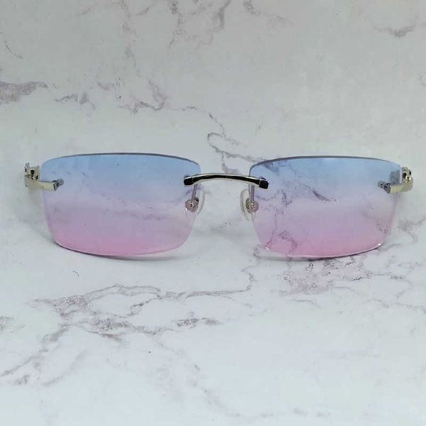 

vintage sunglasses buffalo horn mens luxury eyewear women accessories rimless wooden square frame new fashion factory sun glasses 70%off wqs, White;black