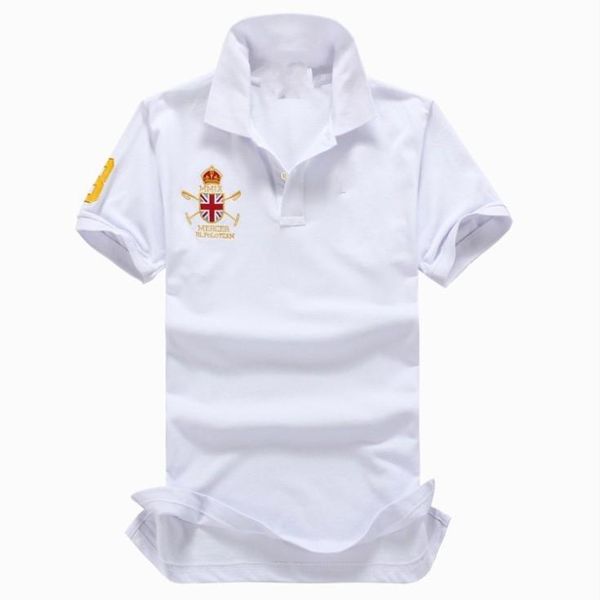 

classic high men's polos quality shirt men short sleeve mens polos t-shirt, White;black