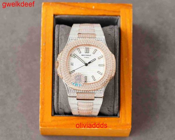 

fashion iced out watchesmens wrist luxury round cut lab gr ddgu r265, Slivery;golden