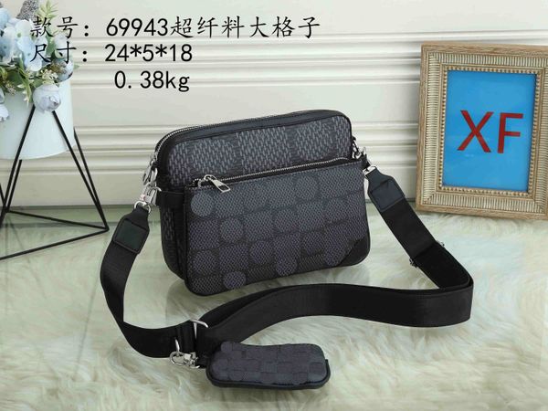 

tier quality messenger bags classic postman handbag women shoulder bag crossbody purse lady paris printing white flower and grid