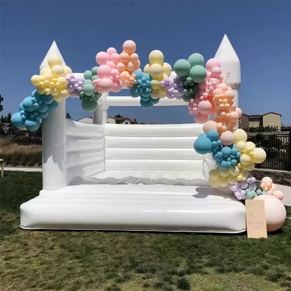 

inflatable white bounce house wedding bouncy castle bouncing castles tent for outdoor playing with adults and children