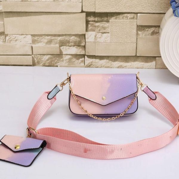 

23ss designer crossbodybags for mens womens gradient letter cloud bag sheepskin underarm texture soft pu leather fashion bags