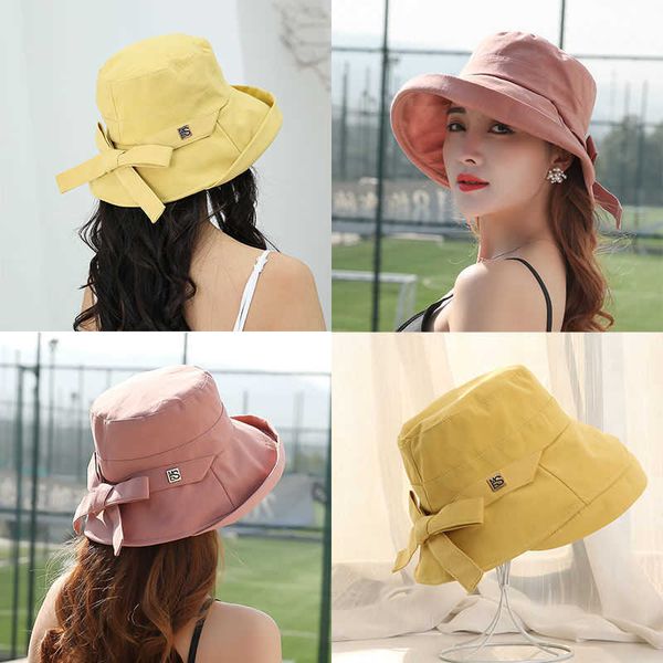 

wide brim hats 2021 new summer hat panama for women visor sun protection uv bucket hat beach panama women bucket hat solid hat collapsible, Blue;gray