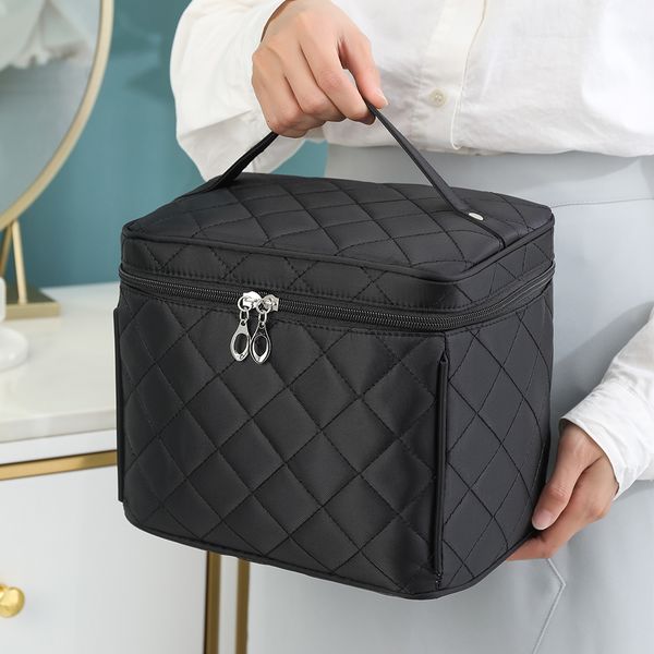 

cosmetic bags case case high capacity makeup waterproof quality foldable travel organizer beautician pouch 230222