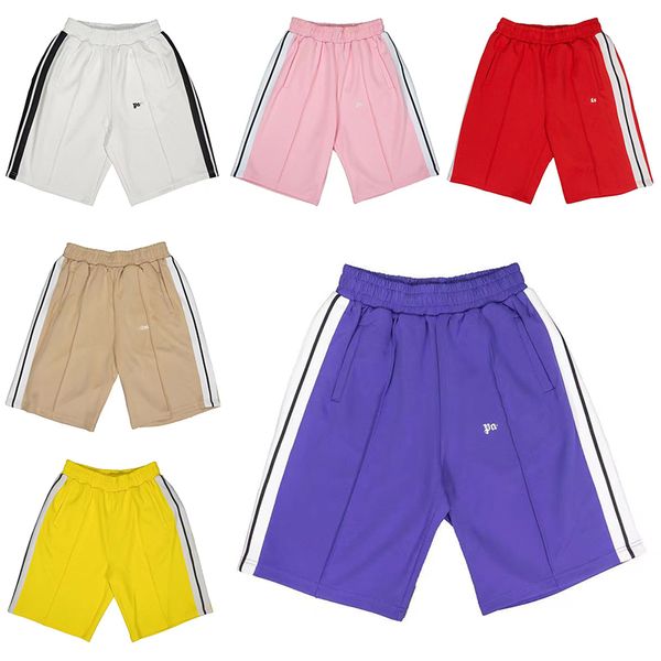 

designer palms mens shorts women angels shorts letter-printed side stripe webbing elastic band sports pants five-point shorts beach, White;black