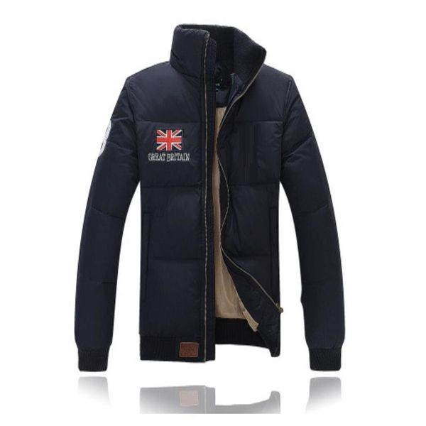 

men's down jacket winter stand collar thick warm coats down parkas255t, Black