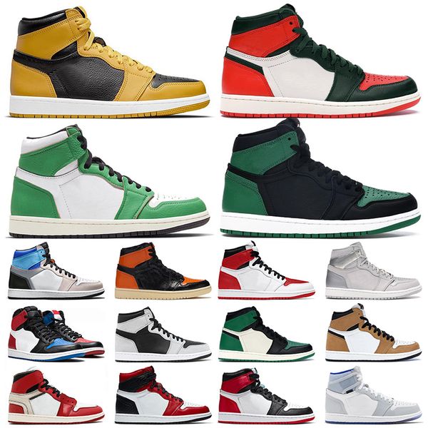 

2023 new authentic jumpman 1 basketball shoes 1s retros high og high pollen high twist high og bred patent high og starfish