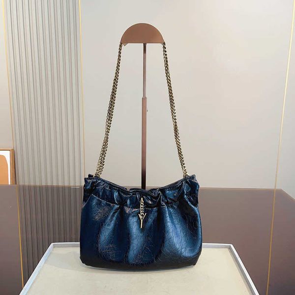 

chain designer bag leather shoulder bags y-letter print cloud bag women luxurys handbag elegant vintage crossbody bags purse 230105