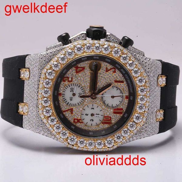 

fashion iced out watchesmens wrist luxury round cut lab gr ddgu wnnn, Slivery;golden