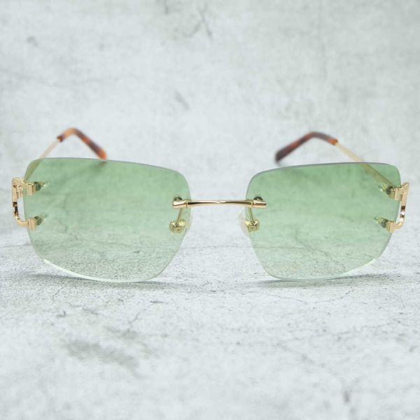 

wire c sunglasses mens designer shades vintage rimless sun glass women fashion eyewear luxury decoration new fashion factory sun glasses 70%, White;black