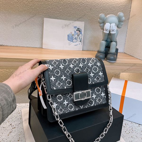 

23 women luxurys designers classic totes bags pochette handbag denim imprint flowers detachable messenger bag messenger ladies wallets pouch