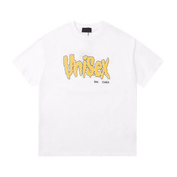 

2023ss spring/summer designer letter print t-shirt cotton fabric round neck pullover short sleeve t-shirt l0004, Black;brown