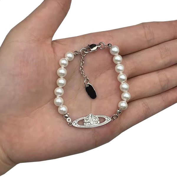 2 braccialetto di perle d'argento