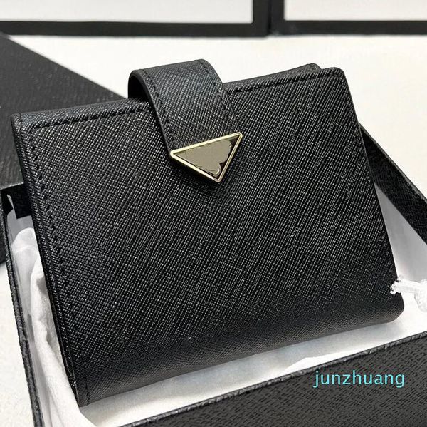 

pra da bag wallet card holder purse woman mens long short wallets folding coin purses triangle pouch genuine cowhide leather mini clutch bag