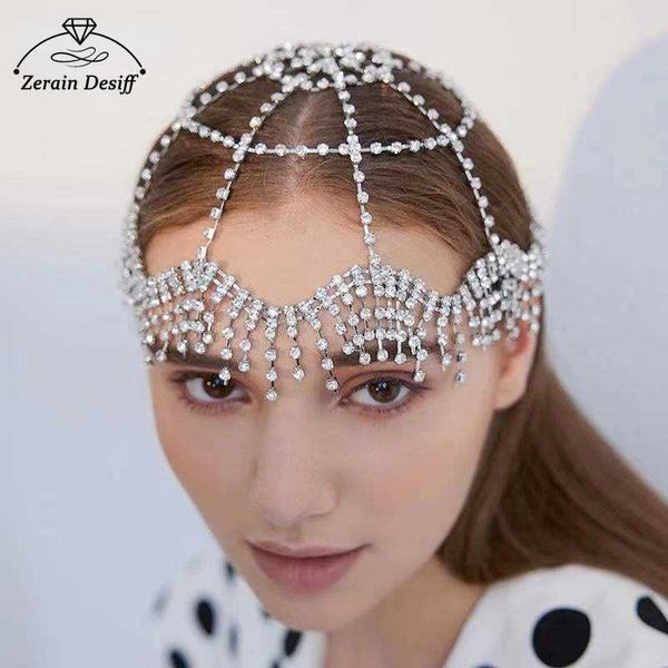 

hair clips barrettes super flashing rhinestone fringe headdress trendy hair accessories bridal hair accessories decoration bride headpiece t, Golden;silver