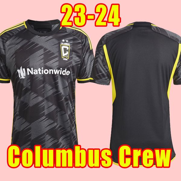 

player version 2023 columbus soccer jerseys crew home away jonathan nagbe zelarayan football shirt zardes short sleeve away 2024, Black;yellow