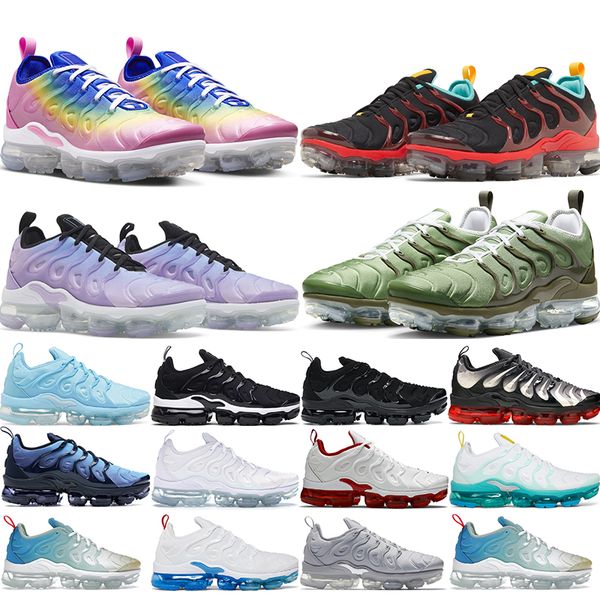 

running shoes tn plus men womens black white university blue atlanta mint foam volt midnight navy sports sneakers trainers outdoor bhxc