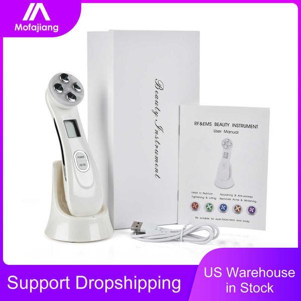 

rf ems skin rejuvenation face beauty pen mesotherapy led therapy remove wrinkle electroporation massager for facial lifting tool 230222
