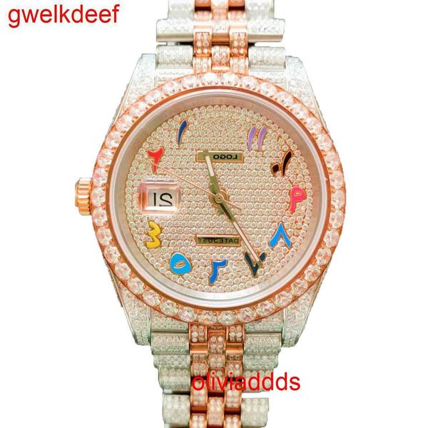 

fashion iced out watchesmens wrist luxury round cut lab gr ddgu k2b5, Slivery;golden