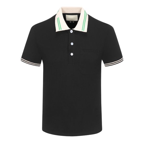

ess new men's designer polo shirt casual stylist clothing short sleeve designer polo fashion men's summer t-shirt asian size m-3xl, White;black