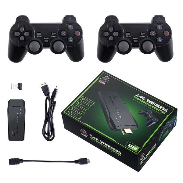 

m8 4k hd tv game stick built in 10000 games video game console with wireless controller gaming console for ps1