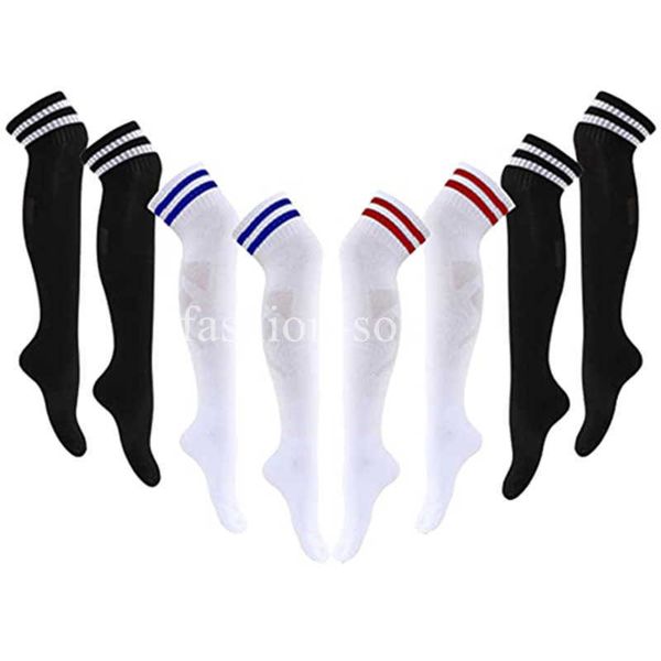 

5pc socks hosiery compression socks football socks grip anti slip soccer socks over the knee high sports men women gym baseball rugby socks, Black;white