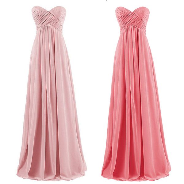 

party dresses a line chiffon pleat elegant strapless sweetheart bridesmaid wedding evening formal prom robe de soiree zipper 230221, White;black