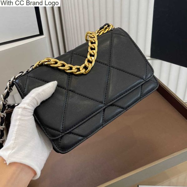 

cc wallets 19 series wallets with metal handle totes bag sheepskin quilted gold silver two tone shoulder strap crossbody multi card p holder, Red;black