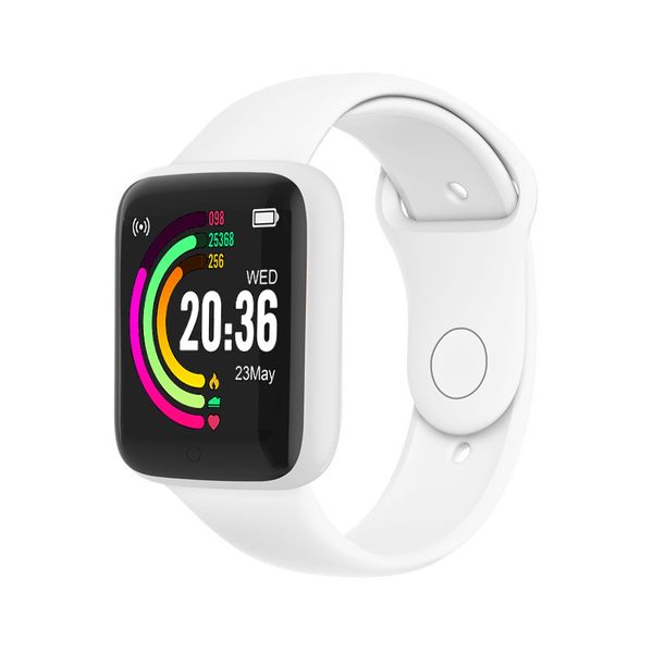 

y68 d20 smartwatch fitness bracelet blood pressure heart rate monitor pedometer cardio bracelet men women smart watch for ios android
