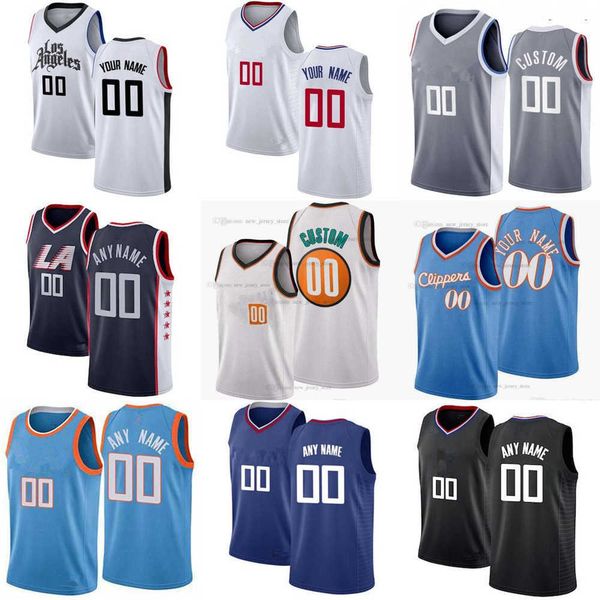 

mens womens youth la''clippers''custom 24 norman powell 6 moses brown 17 jason preston paul 13 george kawhi 2'&#039, Black;red