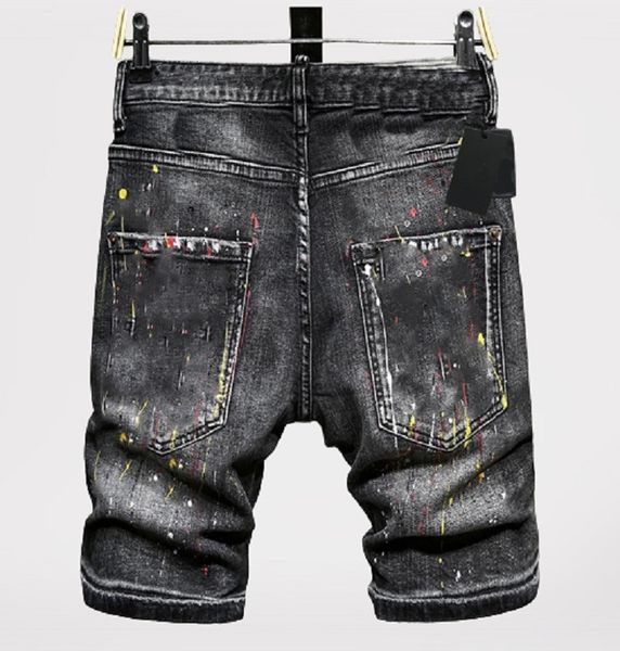 

straight leg jeans men's badge torn stretch black jeans men's fashion slim fit wash motorcycle jeans panelled hip hop pants denim, Blue