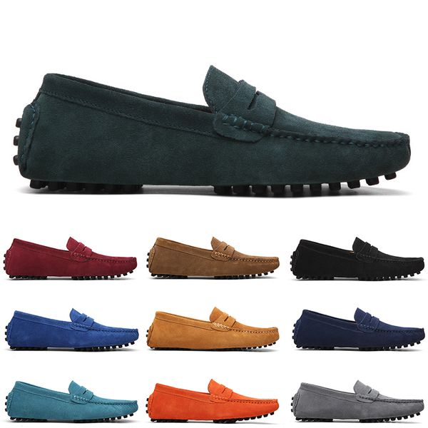 

men casual shoes solid color white popular breathable silvers taupe dlives mahogany blues jogging walking low soft multi leather mens sneake, Black