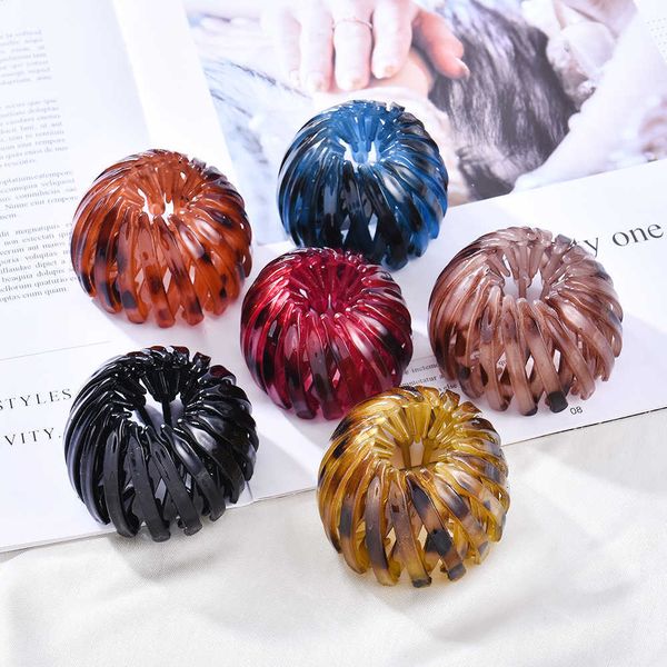 

hair clips barrettes 2021 new fashion temperament female resin hair claw bird's nest shape ponytail ball hair chuck hair clip hair acce, Golden;silver