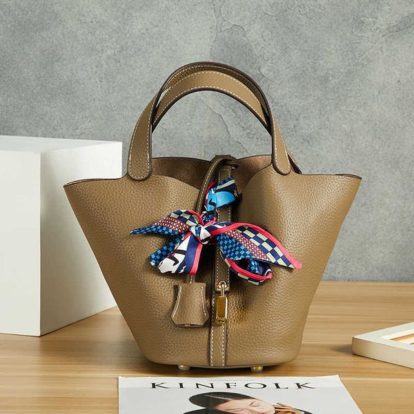 

designer herme picotin lock bags online outlet 2023 new style vegetable basket leather fashion leisure mother