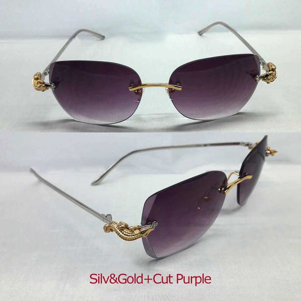 

luxury mens sunglasses brand designer glasses rimless optical frame vintage eyewear new fashion factory sun glasses 70%off fc2n, White;black