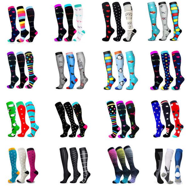 

5pc socks hosiery multi pairs men women compression stockings varicose veins socks outdoor sports compress socks for anti fatigue pain relie, Black;white