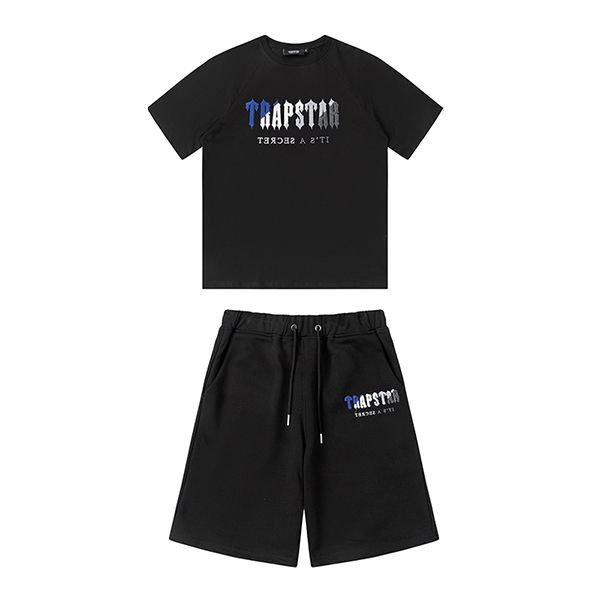 

trapstar london suit chest towel embroidery mens t shirt shorts casual british street trapstars shirts fashion brand suits designer dt11, White;black