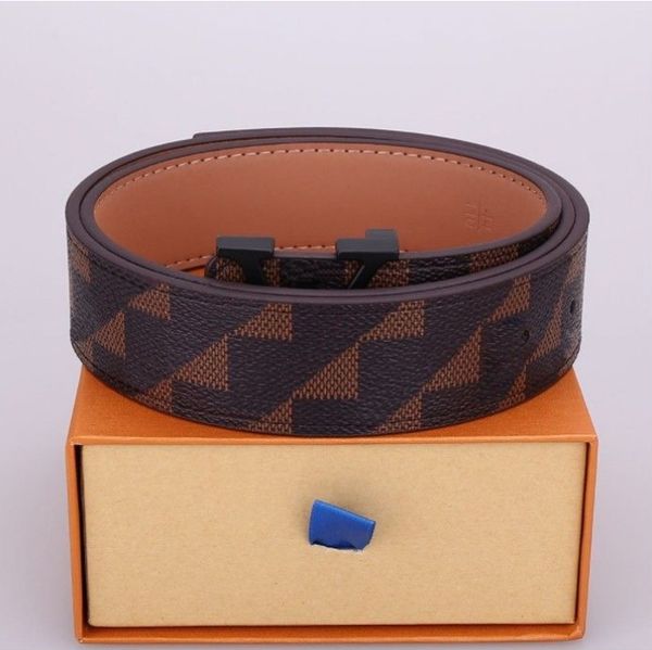 

fashion classic men designers belts womens mens casual letter smooth buckle belt width 2.0cm 2.5cm 3.8cm with box, Black;brown